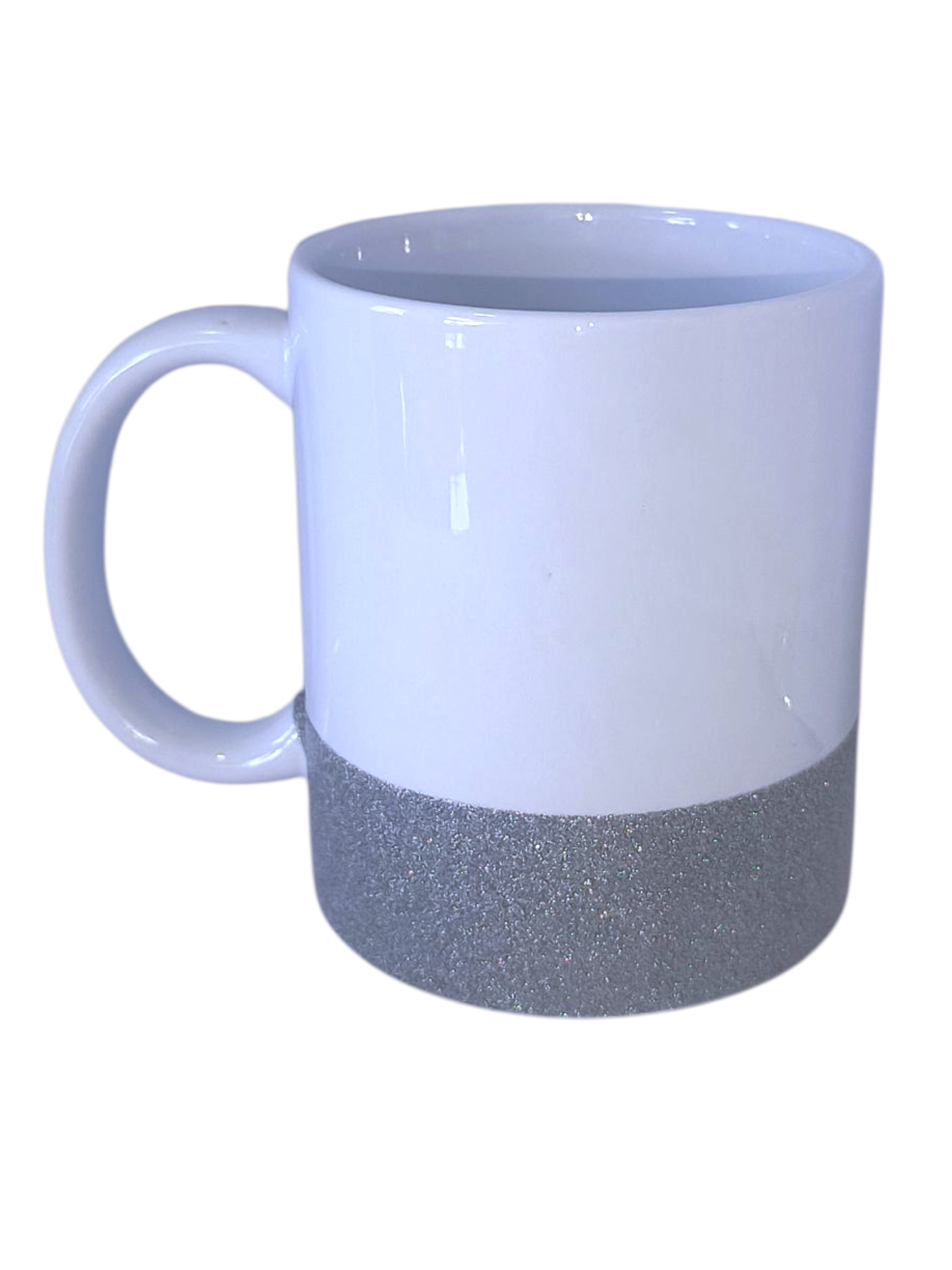 MUG 11 OZ BASE ESCARCHA PLATEADO